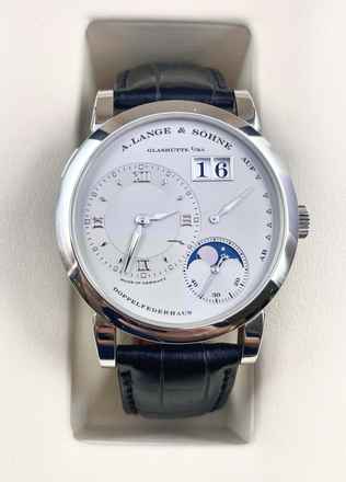  A. Lange & Söhne Platinum Top Condition Moonphase with Box & Lange 1 