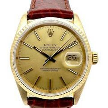  Rolex Datejust 36 mm 18k Gold Referenz 16018 </h1> 