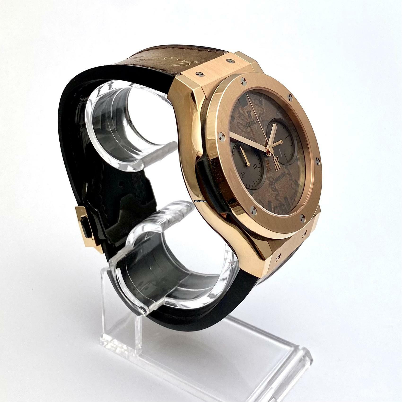 Thumbnail von Hublot Classic Fusion Chronograph Berluti Scritto King Gold Classic </h1>