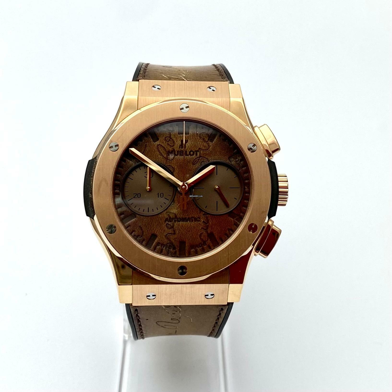 Thumbnail von Hublot Classic Fusion Chronograph Berluti Scritto King Gold Classic </h1>
