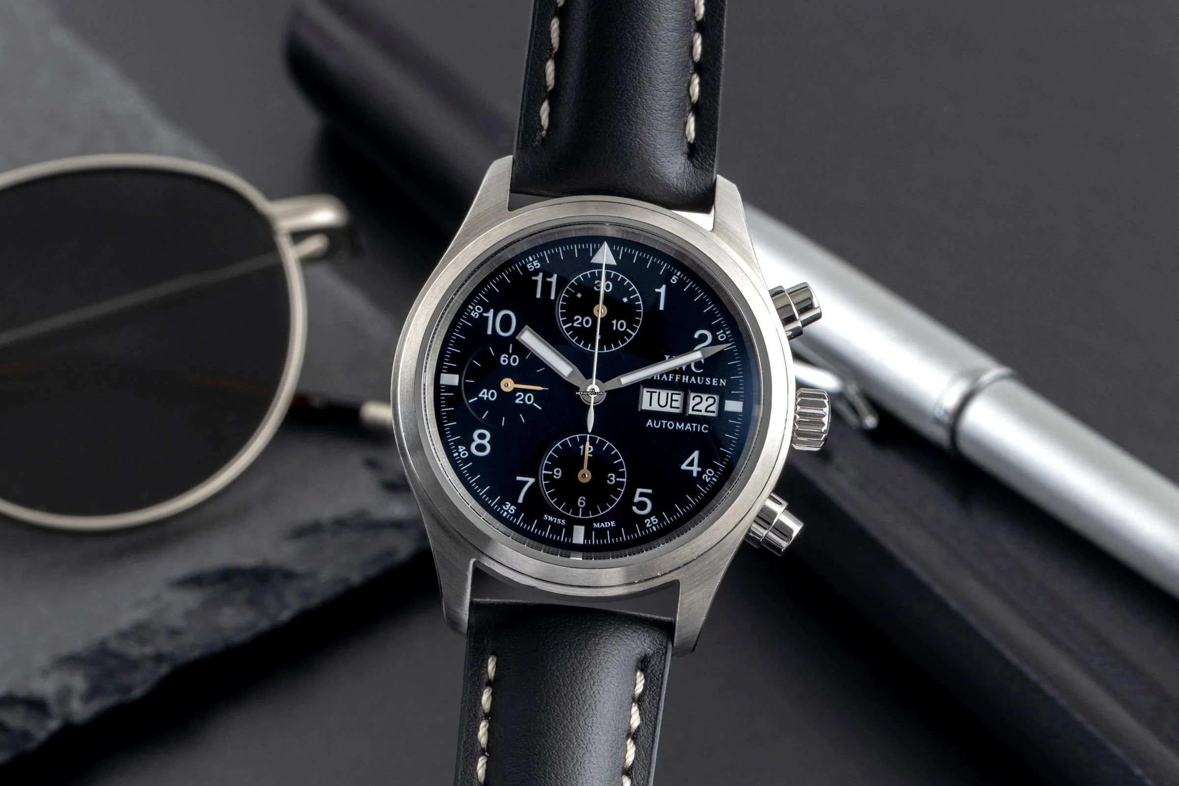 IWC Fliegeruhr Chronograph Fliegerchronograph Chronograph Stahl Automatik Herrenuhr Ref. IW370607