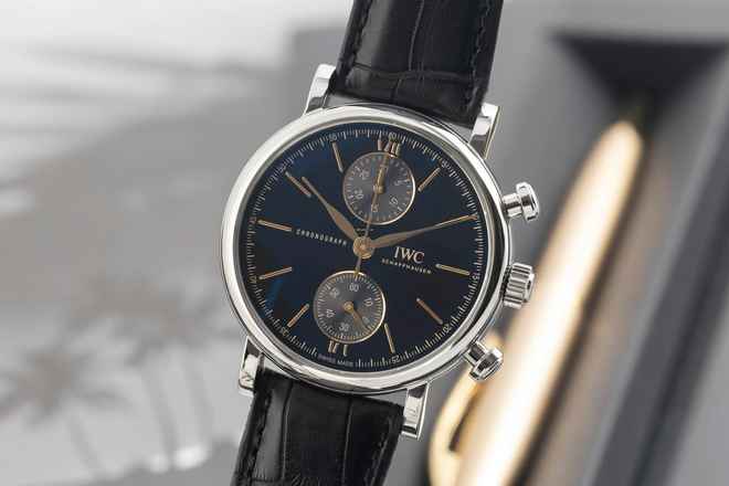 IWC Portofino Chronograph Edelstahl Automatik Herrenuhr Ref. IW391404 