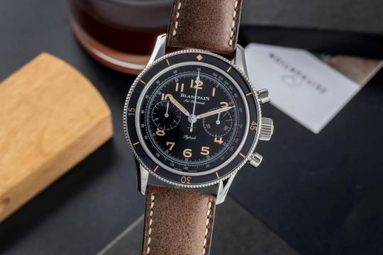  Blancpain Air Command Chronograph Flyback Automatik Stahl Ref. AC01-1130 B&P  