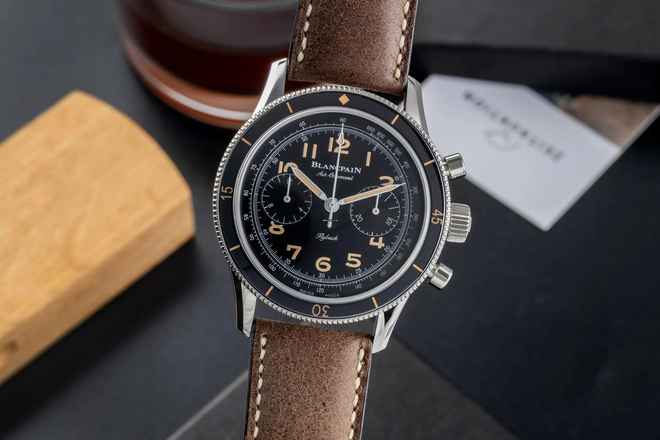  Blancpain Air Command Chronograph Flyback Automatik Stahl Ref. AC01-1130 B&P  