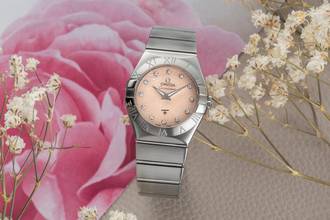 Thumbnail von Omega Constellation Quartz Edelstahl MOP Diamant Quarz Damen Ref. 123.10.27.60.57.002