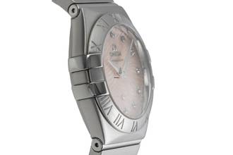 Thumbnail von Omega Constellation Quartz Edelstahl MOP Diamant Quarz Damen Ref. 123.10.27.60.57.002