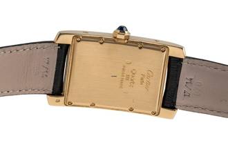 Thumbnail von Cartier Tank Américaine 18k (0,750) Gold Quarz Unisex Ref. W2600351