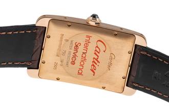 Thumbnail von Cartier Tank Américaine 18k (0,750) Gold Automatik Herrenuhr Ref. W2609156