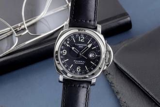 Thumbnail von Panerai Luminor GMT Automatic Edelstahl Herrenuhr Ref. PAM00063