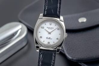 Thumbnail von Rolex Cellini 18K (0,750) Weissgold Handaufzug Herrenuhr Ref. 5320 Klassiker