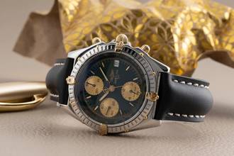Thumbnail von Breitling Chronomat Chronograph Stahl / vergoldet Automatik Ref. B13048 B&P