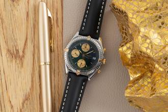 Thumbnail von Breitling Chronomat Chronograph Stahl / vergoldet Automatik Ref. B13048 B&P