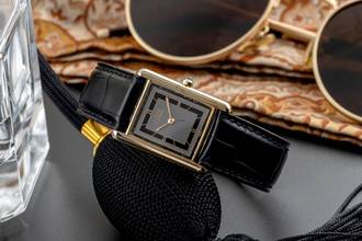 Thumbnail von Cartier Tank Vermeil Silber vergoldet Quarz unisex Ref. 6 81006 Klassiker