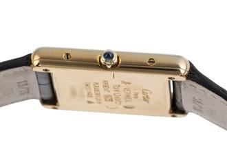 Thumbnail von Cartier Tank Vermeil Silber vergoldet Quarz unisex Ref. 6 81006 Klassiker