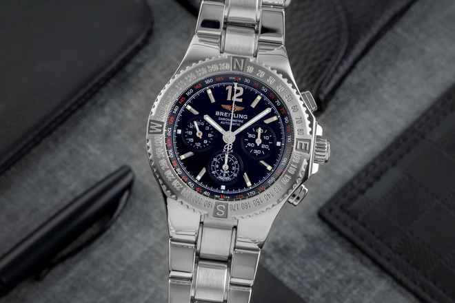  Breitling Hercules Chronograph Automatik Edelstahl Herrenuhr Ref. A39362  