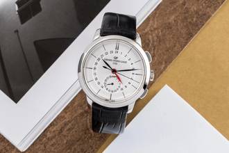 Thumbnail von Girard Perregaux 1966 Dual Time Automatik Stahl Ref. 49544-11-132-BB60