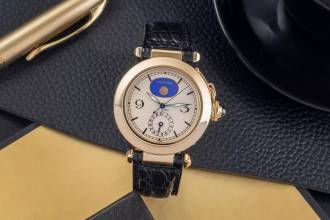 Thumbnail von Cartier Pasha De Cartier Mondphase 18K (0,750) Gold Herrenuhr Ref. 30001