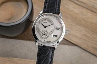 Thumbnail von Glashütte Original PanoMaticDate Stahl Automatik Herrenuhr Ref. 90-01-02-02-04