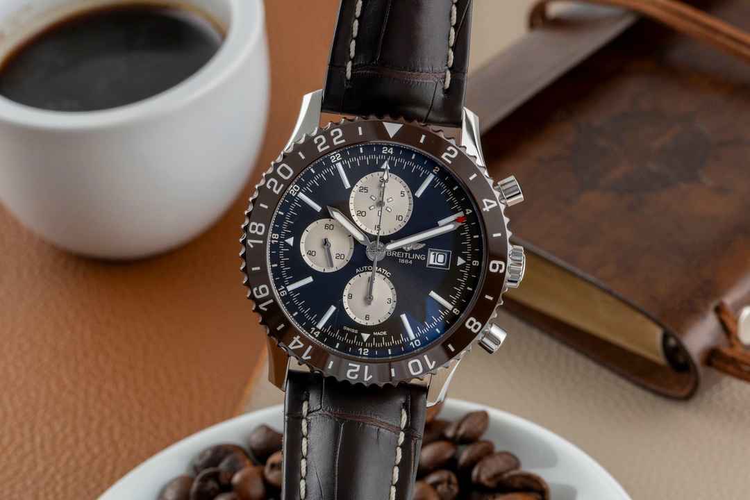  Breitling Chronoliner Chronograph Stahl Automatik Herrenuhr Ref. Y2431016 B&P  