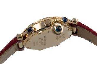 Thumbnail von Cartier Pasha 18K (0,750) Gold Chronograph Datum Damenuhr Ref. W3012051