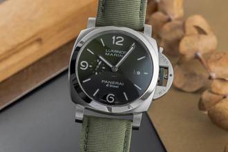Thumbnail von Panerai Luminor Marina Verde Smeraldo Ref. PAM01356 B&P 2022