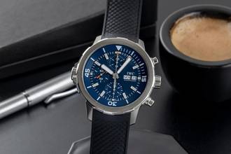 Thumbnail von IWC Aquatimer Chronograph Cousteau Chronograph Stahl Automatik Herrenuhr Ref. IW376805 B&P