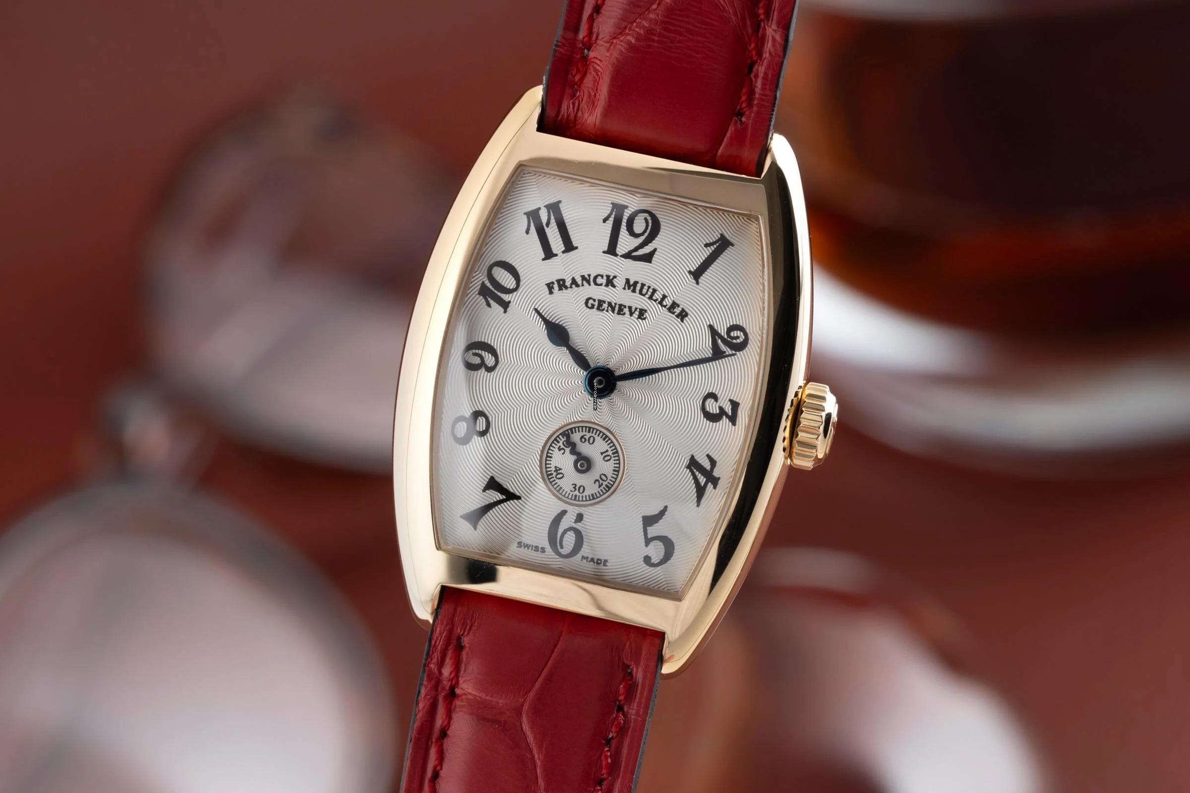  Franck Muller Cintrée Curvex 18K Gold Handaufzug Damenuhr Ref. 1752 S6  