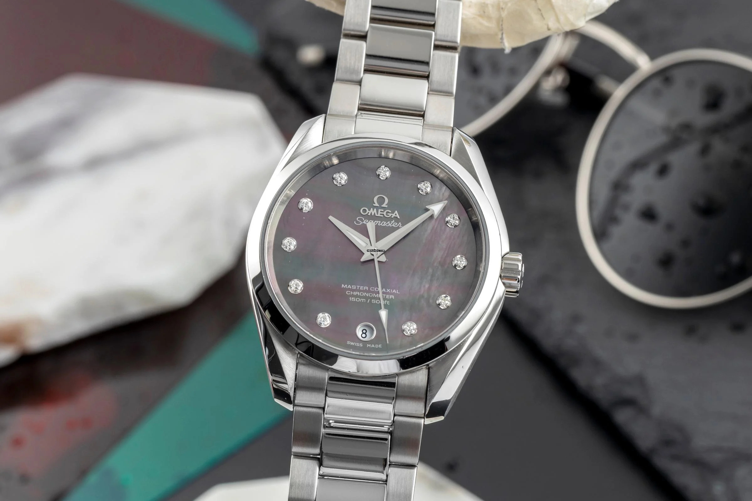  Omega Seamaster Aqua Terra Co-Axial MOP Diamanten Ref. 231.10.39.21.57.001 