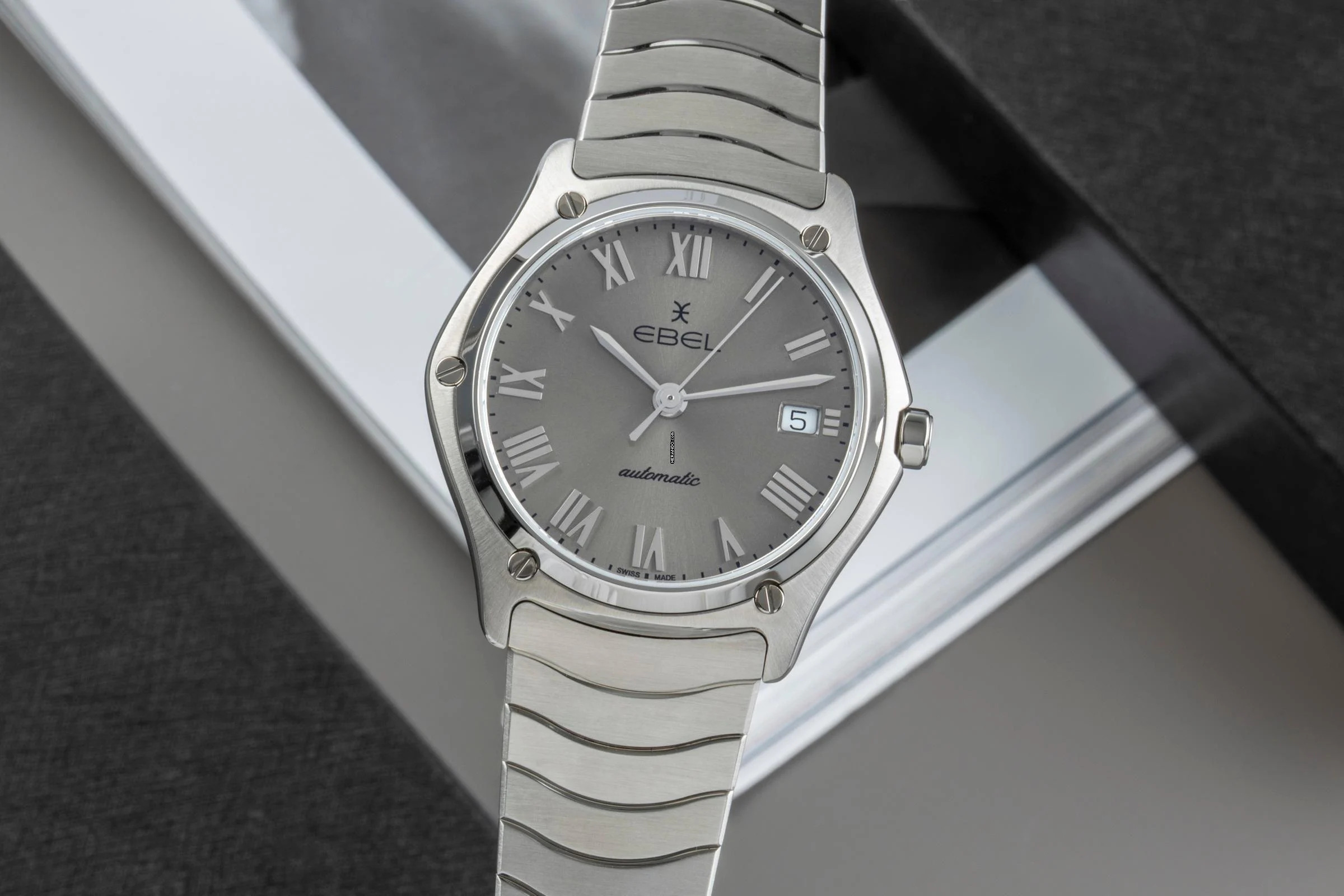  Ebel Sport Classic Automatik Stahl Herrenuhr Ref. 1216651 05.4.14.2071 B&P 2025  