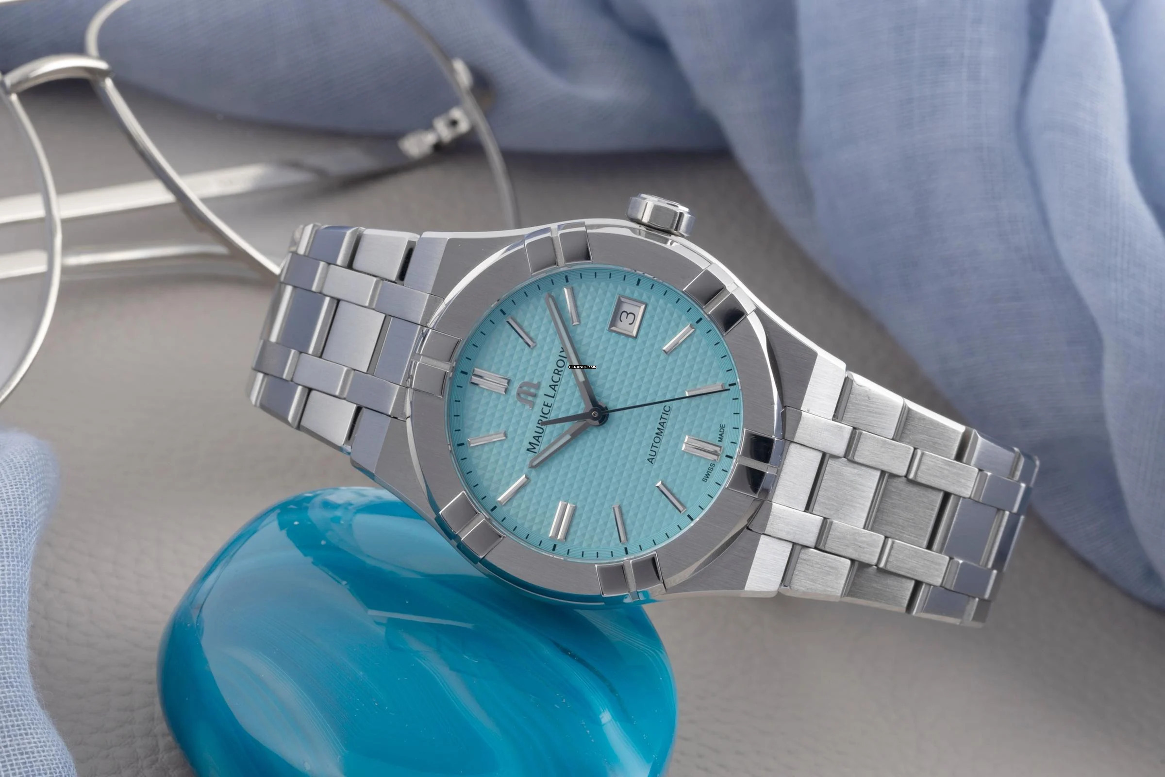 Thumbnail von Maurice Lacroix AIKON Summer Edition Herrenuhr Ref. AI6007-SS00F-431-C B&P 2024