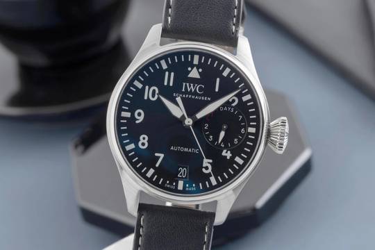  IWC Große Fliegeruhr Big Pilot Automatik 7 Days Edelstahl Herrenuhr Ref. IW500912 B&P 2017 