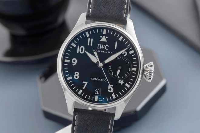  IWC Große Fliegeruhr Big Pilot Automatik 7 Days Edelstahl Herrenuhr Ref. IW500912 B&P 2017 