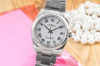 Thumbnail von Rolex Oyster Perpetual 36 Diamond Dial Stahl / Weissgold Ref. 116034 B&P 2008