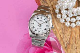 Thumbnail von Rolex Oyster Perpetual 36 Diamond Dial Stahl / Weissgold Ref. 116034 B&P 2008