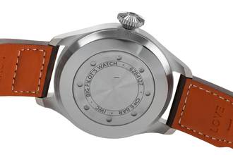 Thumbnail von IWC Große Fliegeruhr Big Pilot Stahl Automatik Green Dial Herrenuhr Ref. IW501015 NP. 13900 