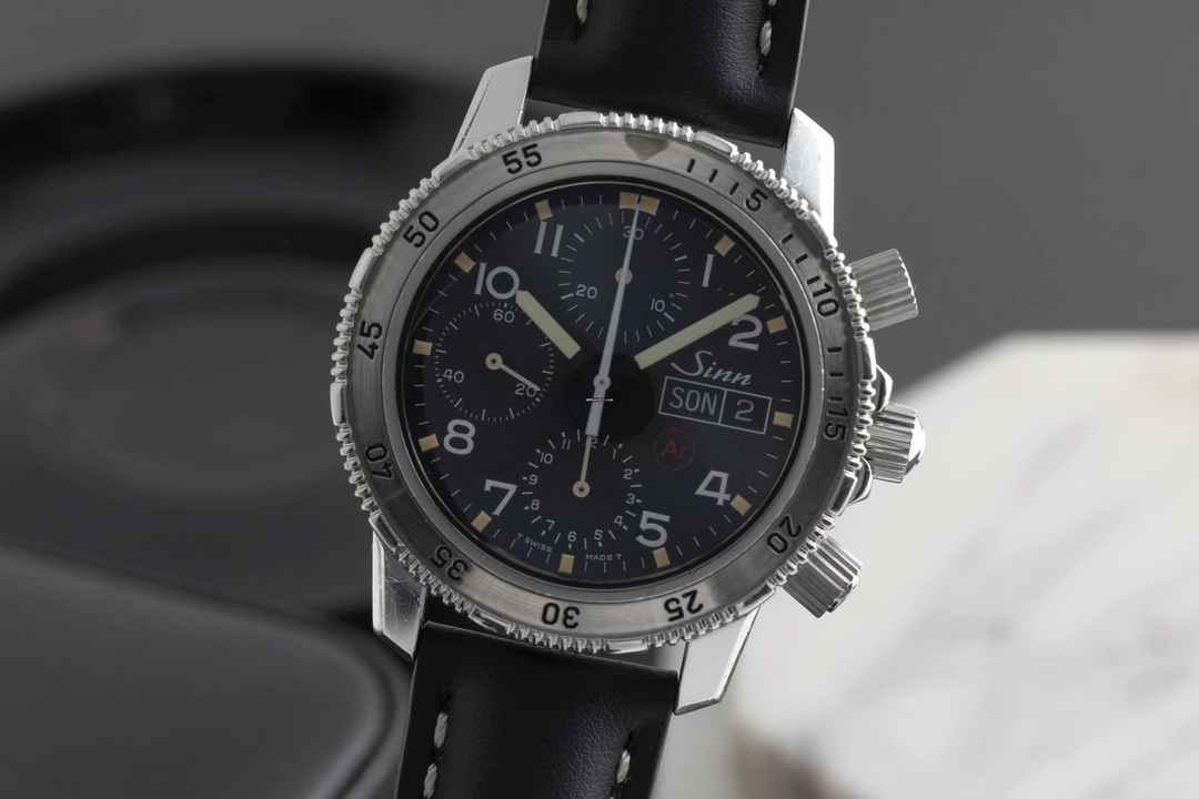  Sinn 203 Fliegerchronograph Stahl Automatik Herrenuhr Ref. 203 ST AR  