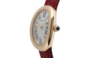 Thumbnail von Cartier Baignoire 18K Gold Diamanten Damenuhr Ref. W1536799
