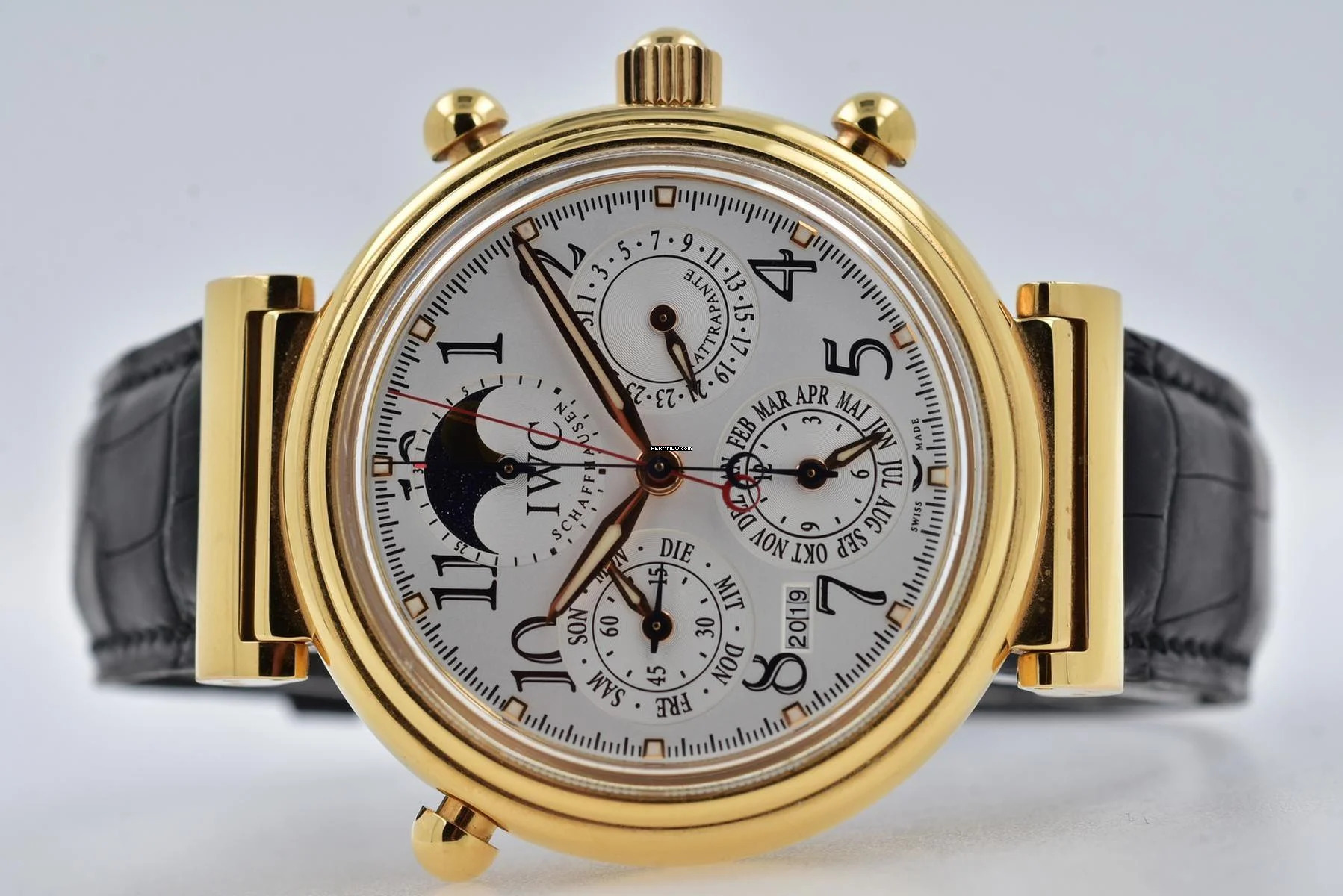  IWC Da Vinci Perpetual Calendar Ewiger Kalender Rattrapante 18k Rose Gold IW3754 </h1> 