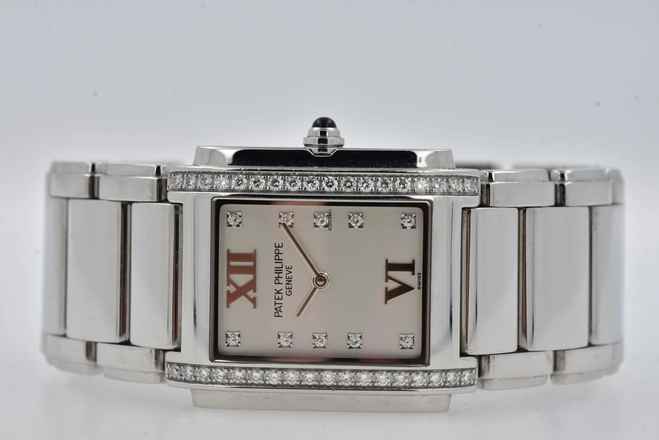  Patek Philippe Twenty~4 24 4910/010 Diamond Dial Diamond Bezel Box  