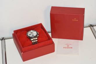 Thumbnail von Tudor Oysterdate Oyster Date Chronograph 79270 Vintage LC400 White Dial </h1>