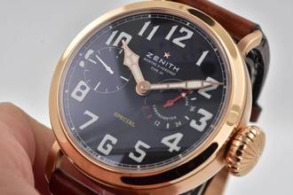 Thumbnail von Zenith Pilot D'Aronef Type 20 Special Limited Edition 75pcs 18k rose gold 299g </h1>