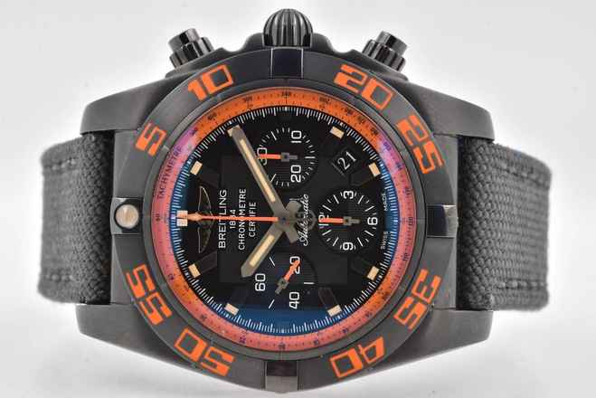  Breitling Chronomat 44 Raven Chronograph Blacksteel Raven MB0111C2  