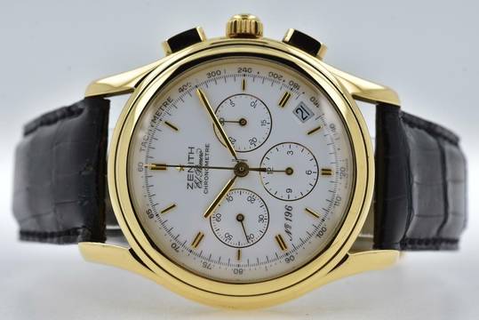  Zenith El Primero Chronograph 18k Yellow Gold Limited Edition 30.1250.400 </h1> 