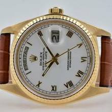 Thumbnail von Rolex Day-Date 36 Oyster Perpetual Day Date 18k Yellow Gold Porcelain Dial 18038 </h1>