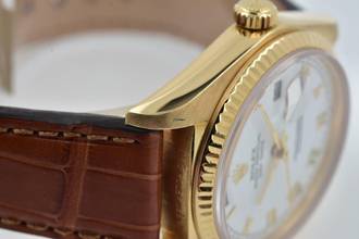 Thumbnail von Rolex Day-Date 36 Oyster Perpetual Day Date 18k Yellow Gold Porcelain Dial 18038 </h1>