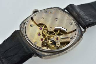 Thumbnail von Longines Vintage Manual Wind WWI Patina 925 Silver </h1>