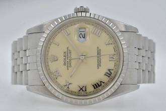 Thumbnail von Rolex Datejust 36 Oyster Perpetual Datejust 16220 Cream Dial </h1>