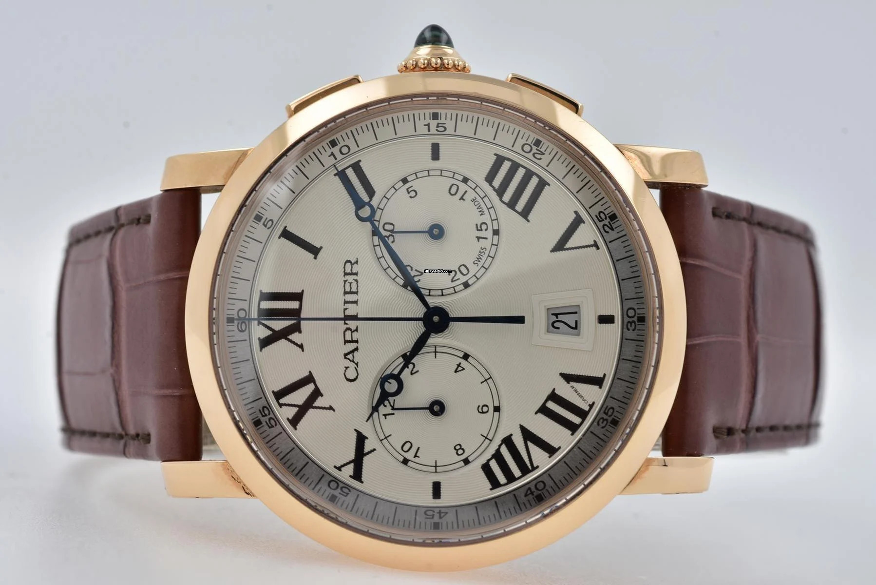 Cartier Rotonde de Cartier Chronograph W1556238 18k Roségold rose pink gold </h1>