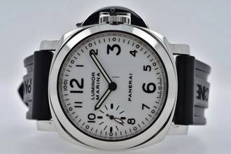 Thumbnail von Panerai Luminor Marina Base PAM 003 White Dial Deployant </h1>