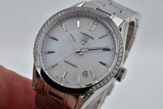 Thumbnail von TAG Heuer Carrera Lady Diamond Bezel and Dial WV2212.BA0798 Mother of Pearl </h1>